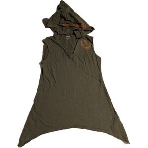 Disney Parks Star Wars Galaxy's Edge Rebel Hooded Sleeveless Tunic Shirt Men's M